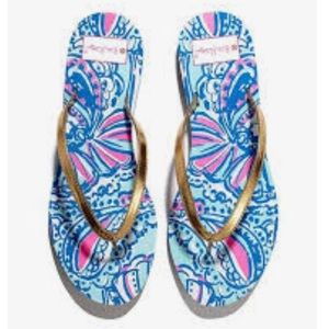 Lily Pulitzer | Flip Flop 7/8 Blue & Pink